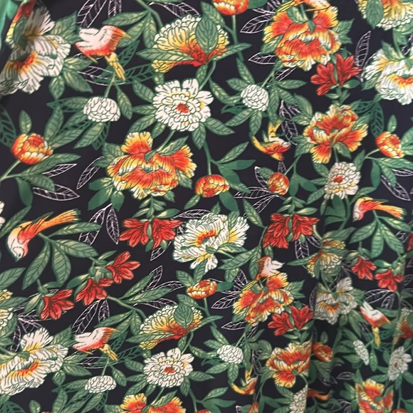 Derek Hart Summer Dress with Floral Print and Cutouts. Size 2X - Picture 3 of 5